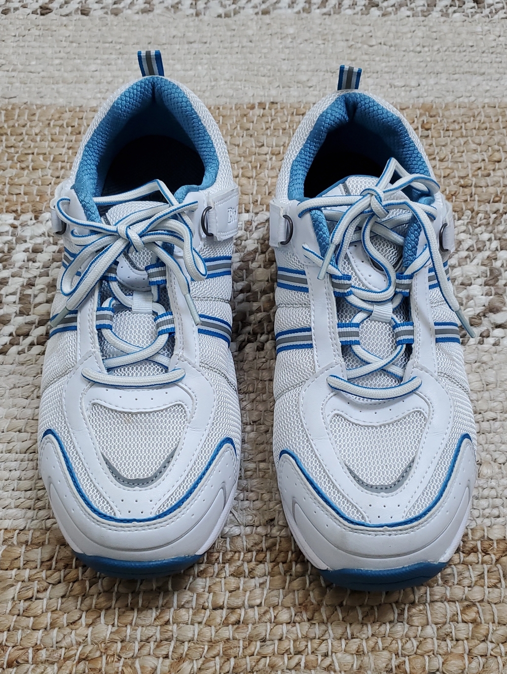 Orthofeet BioFit 910 Tohoe Womens 10 4E XX-Wide Sneaker White Blue Mesh Lace Up